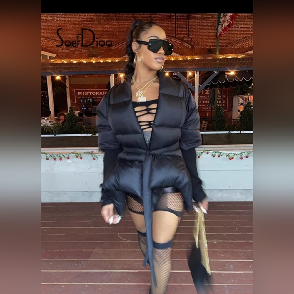 BLACK FRIDAY SALE- Black Puffer Coat